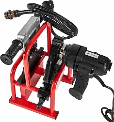 Нагреватель и торцеватель в боксе гидравлических стыковых сварочных аппаратов для пнд труб Gas Fusion Red-160 Нагреватель и торцеватель в боксе гидравлических стыковых сварочных аппаратов для пнд труб Gas Fusion Red-160